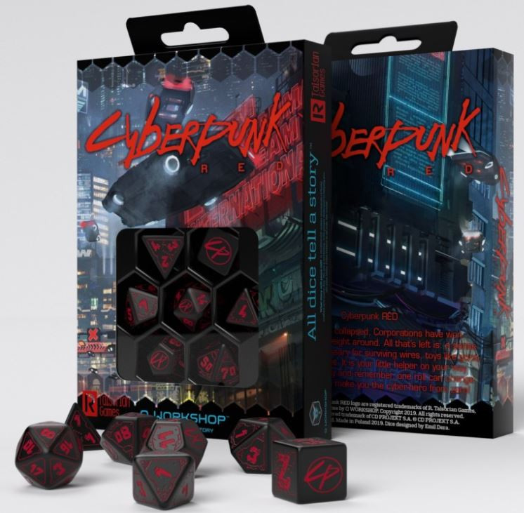 Cyberpunk : Role Playing Game - Dice Set (Set of 7)