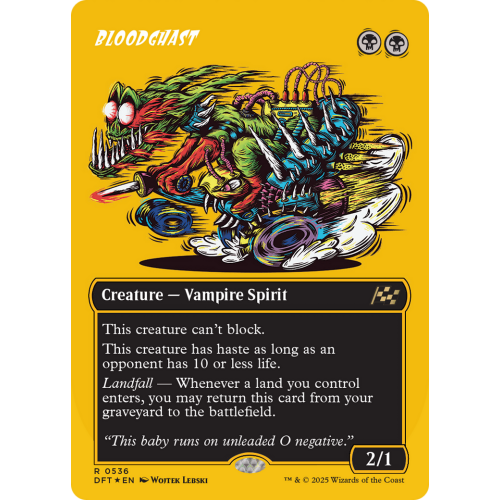 Card Single : Bloodghast (Borderless) (First-Place Foil) [Aetherdrift] IN-STORE PURCHASE ONLY