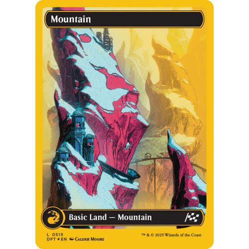 Card Single : Mountain (0515) (First-Place Foil) [Aetherdrift] IN-STORE PURCHASE ONLY