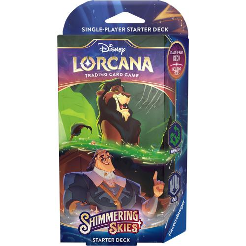 Disney Lorcana : Shimmering Skies Starter Deck - Emerald and Steel