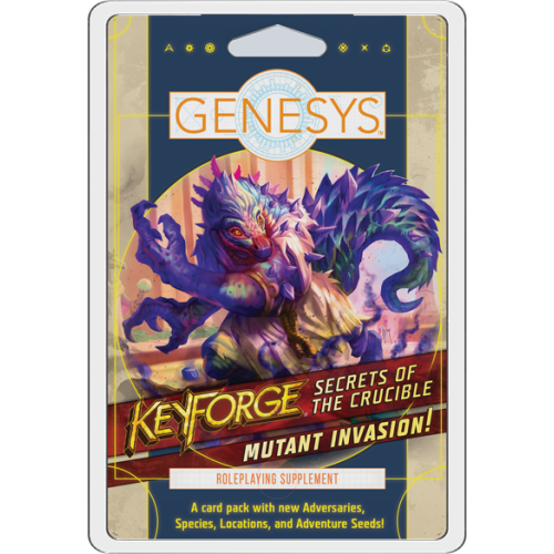 Keyforge Genesys : Secrets of the Crucible Mutant Invasion Adversary Deck