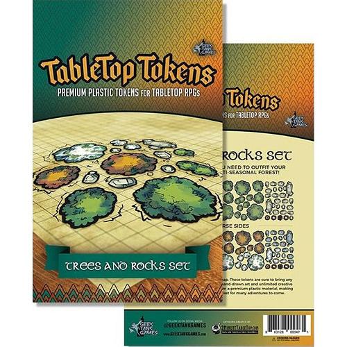 GTG Minis : Tabletop Tokens - Trees and Rocks Set