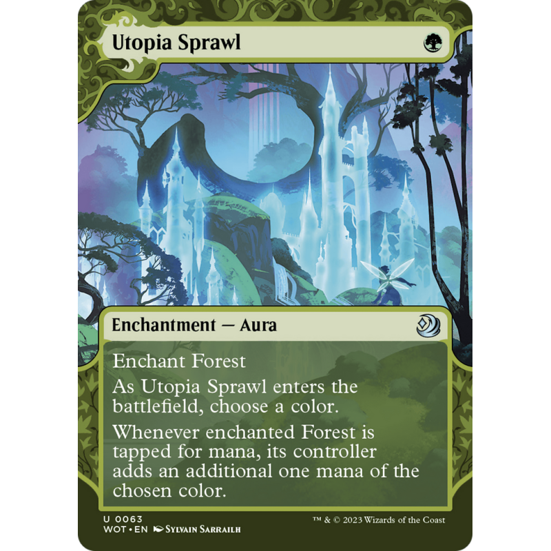 Card Singles : Utopia Sprawl [Wilds of Eldraine: Enchanting Tales] IN-STORE PURCHASE ONLY